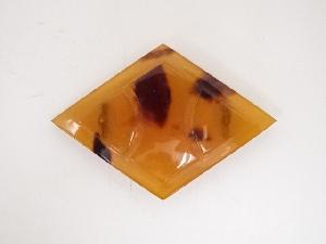 本鼈甲製　菱形帯留　□z